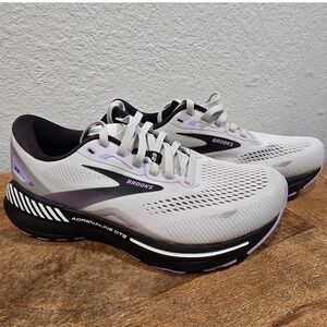 Brooks Adrenaline GTS 23 Women Extra Wide 7 EE Running Shoes Lavender Grey